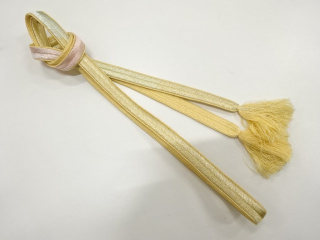 JAPANESE KIMONO / HAND-TIED OBIJIME